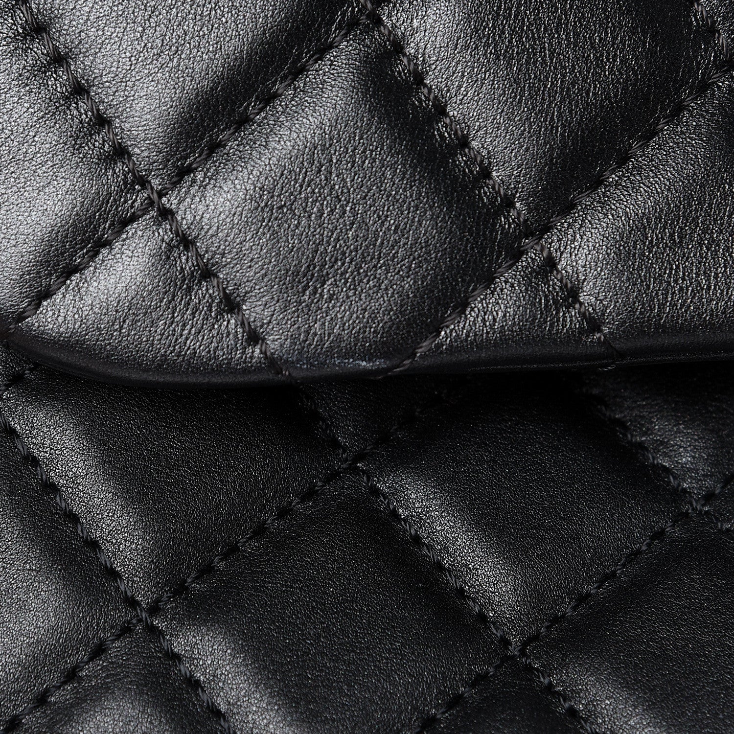 Chanel Metallized Calfskin Quilted Small XXL Travel Flap Bag Black 13 of 14