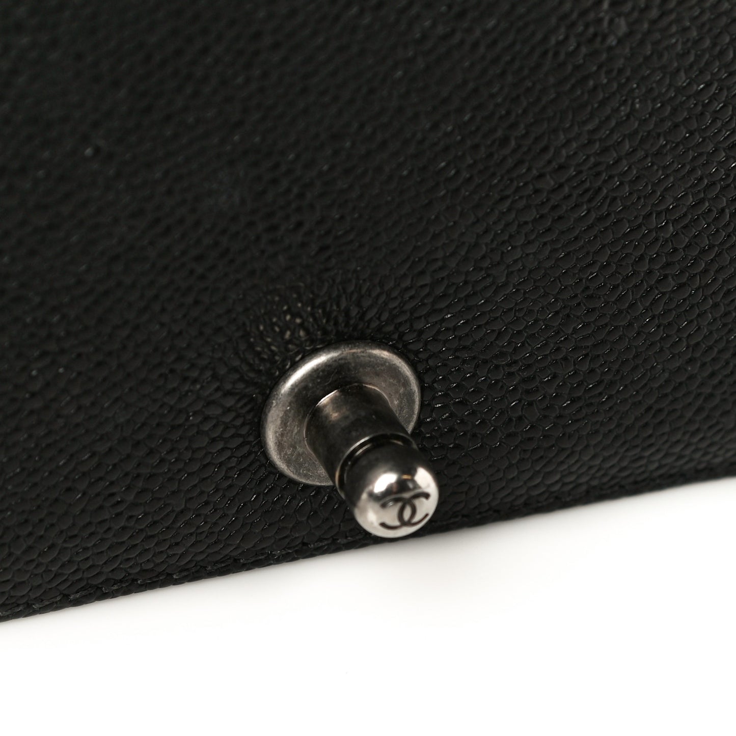 Caviar Quilted Small Boy Flap Black