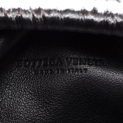 Bottega Veneta Metallic Bark Calfskin The Mini Pouch Silver 6 of 10
