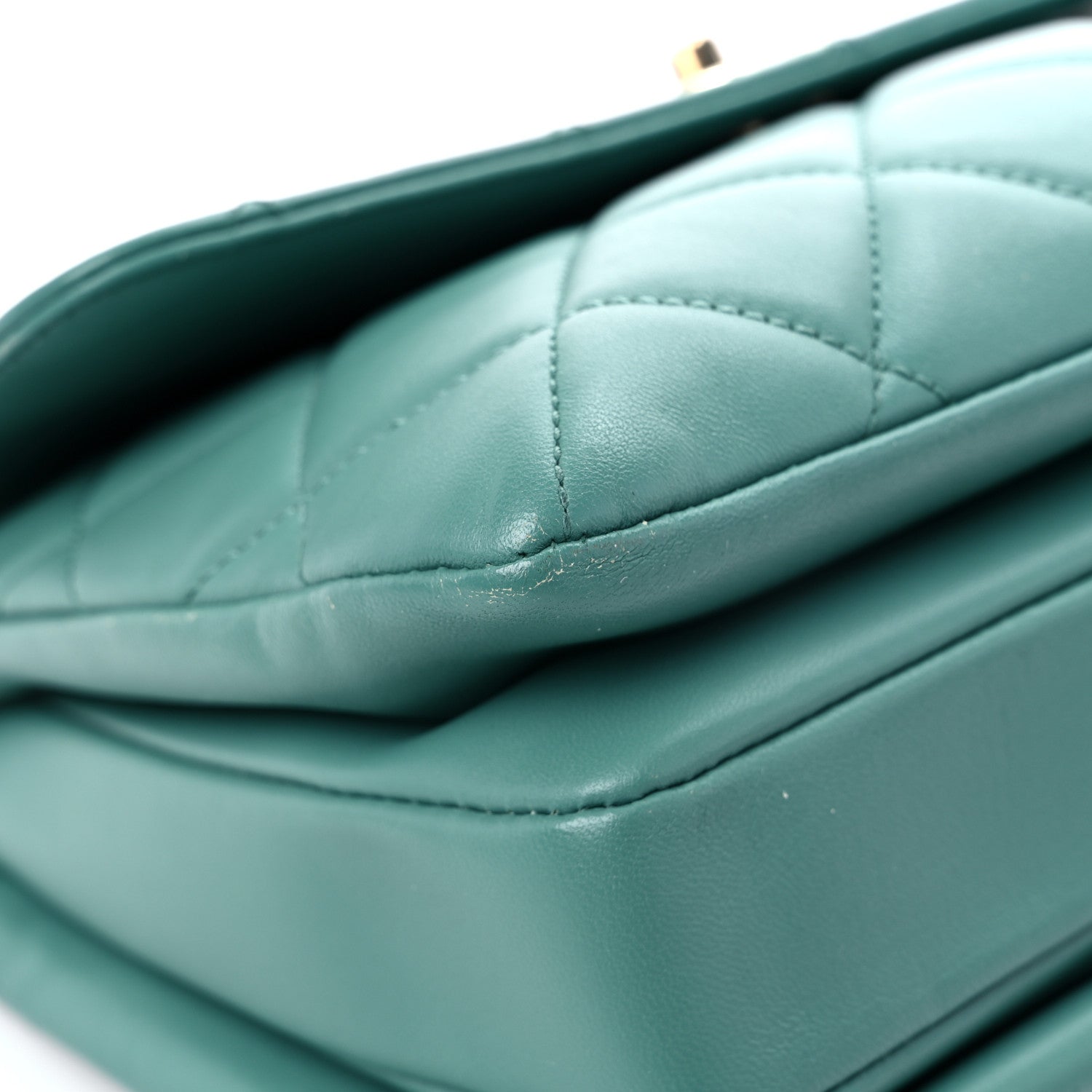Chanel Lambskin Quilted Small Trendy CC Flap Dual Handle Bag Light Green 8 of 27