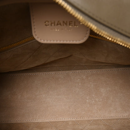Chanel Calfskin Large Perfect Bowling Bag Dark Khaki 4 of 9