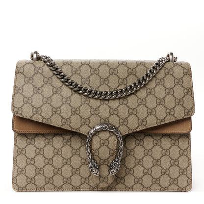 Gucci GG Supreme Monogram Medium Dionysus Shoulder Bag Taupe 1 of 10