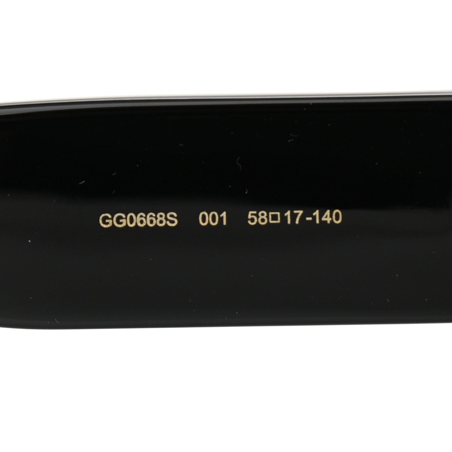 Acetate Aviator Sunglasses GG0668S Black