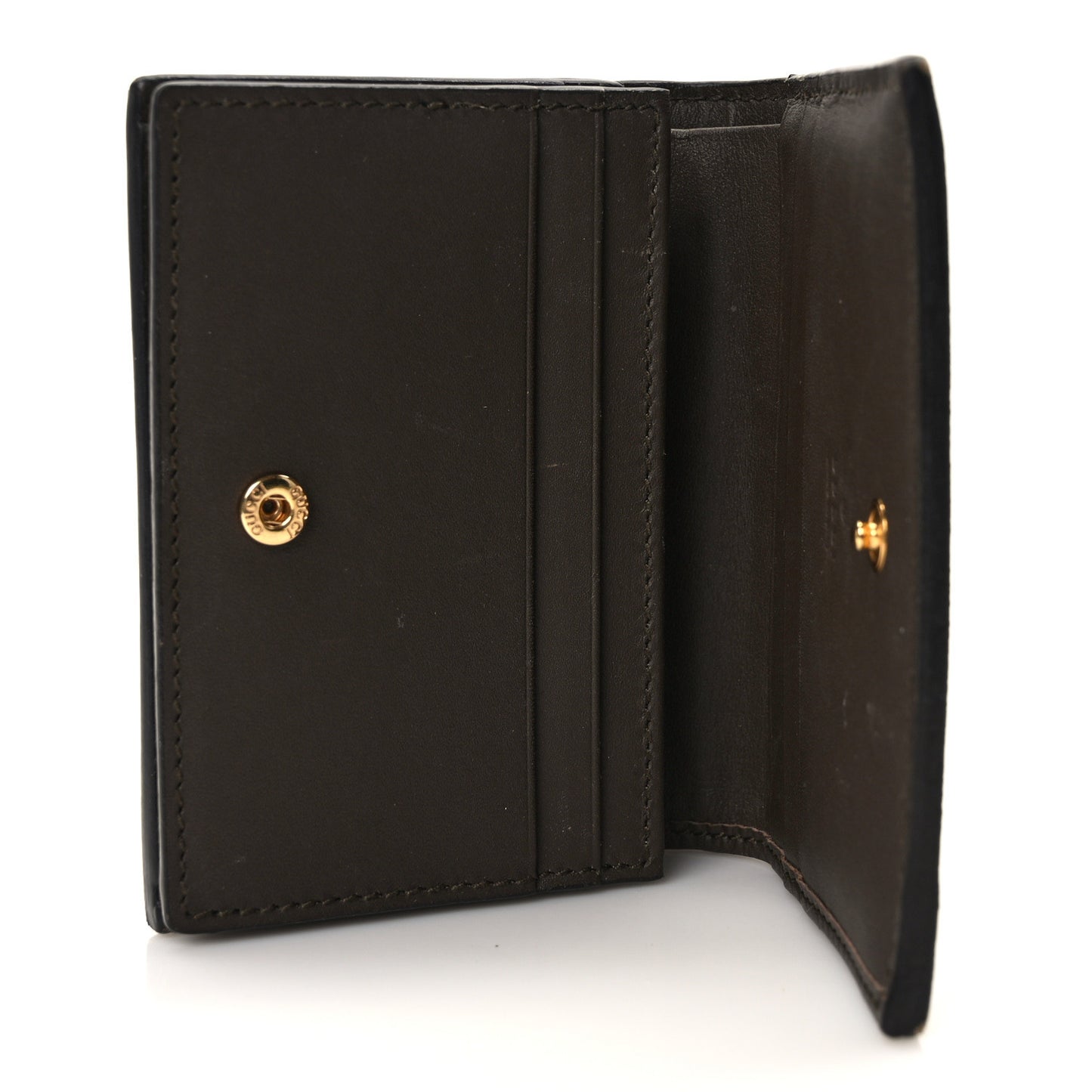 GG Supreme Monogram Card Case Beige