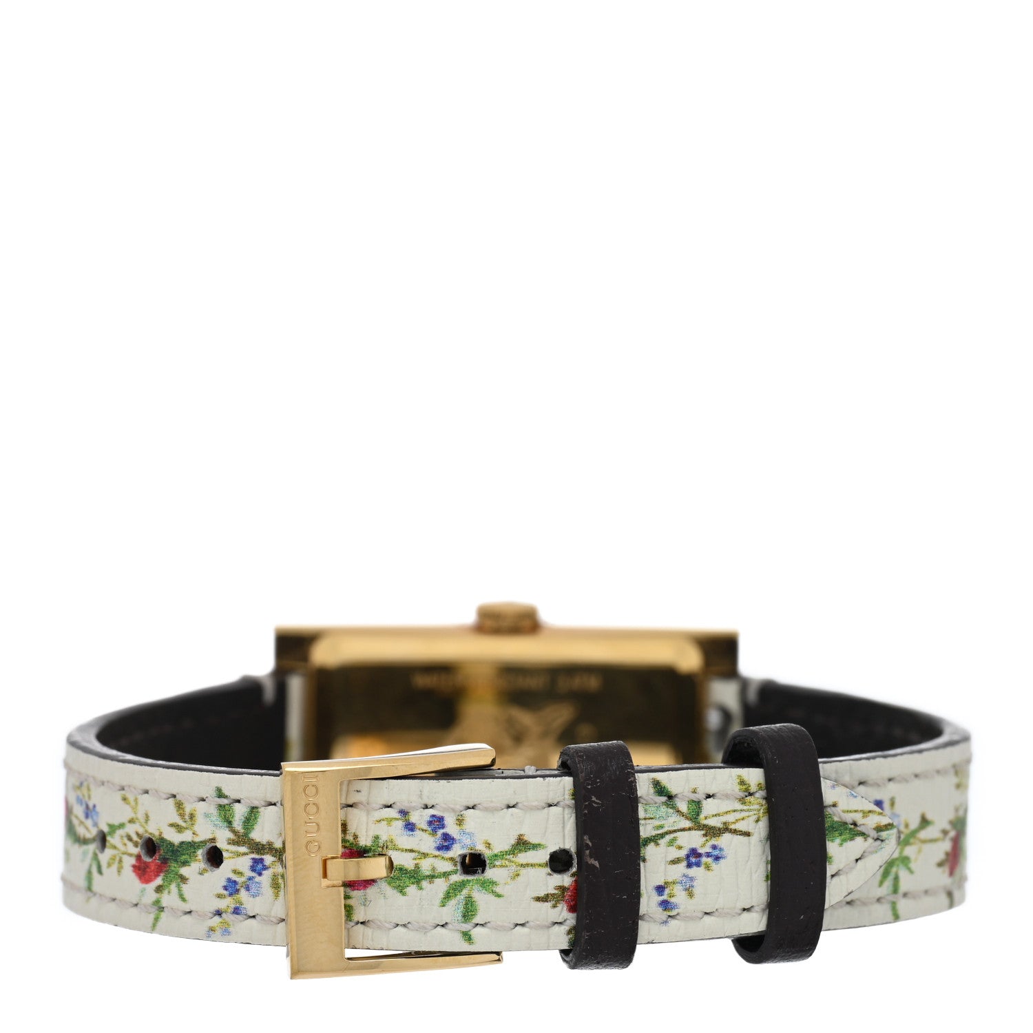 Gucci Stainless Steel Calfskin Mother of Pearl 21mm G-Frame Floral Quartz Watch 3 of 4