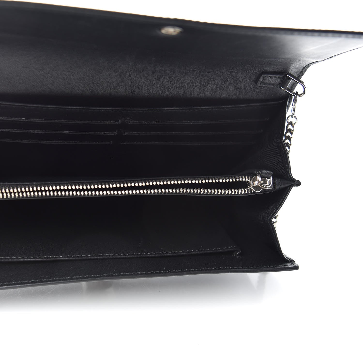 Alexander McQueen Patent Skull Wallet on Chain Black 5 of 7