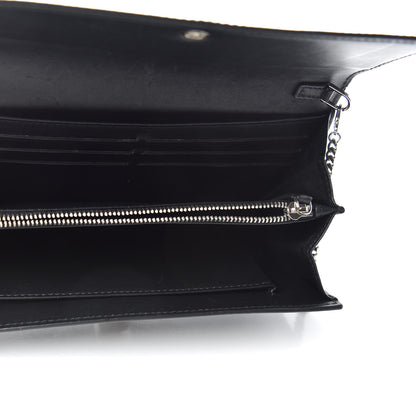Alexander McQueen Patent Skull Wallet on Chain Black 5 of 7
