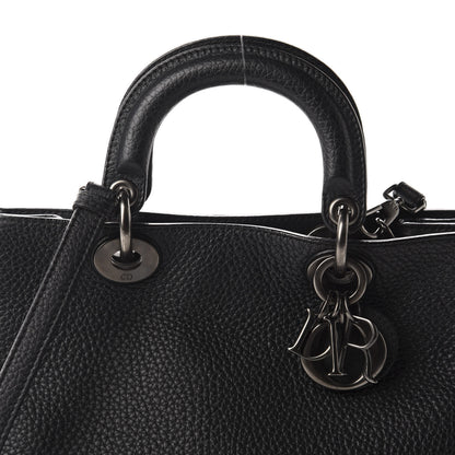 Christian Dior Bullcalf Mini Diorissimo Tote Black 9 of 9