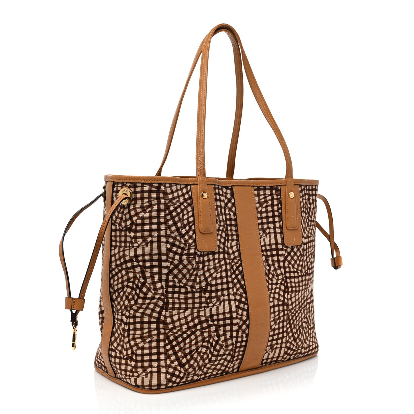 Visetos Medium Liz Reversible Shopper Tote Cognac
