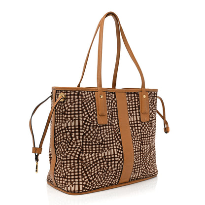 MCM Visetos Medium Liz Reversible Shopper Tote Cognac 6 of 17