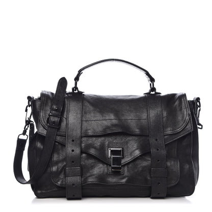 Proenza Schouler Lambskin Medium PS1 Satchel Black 1 of 13