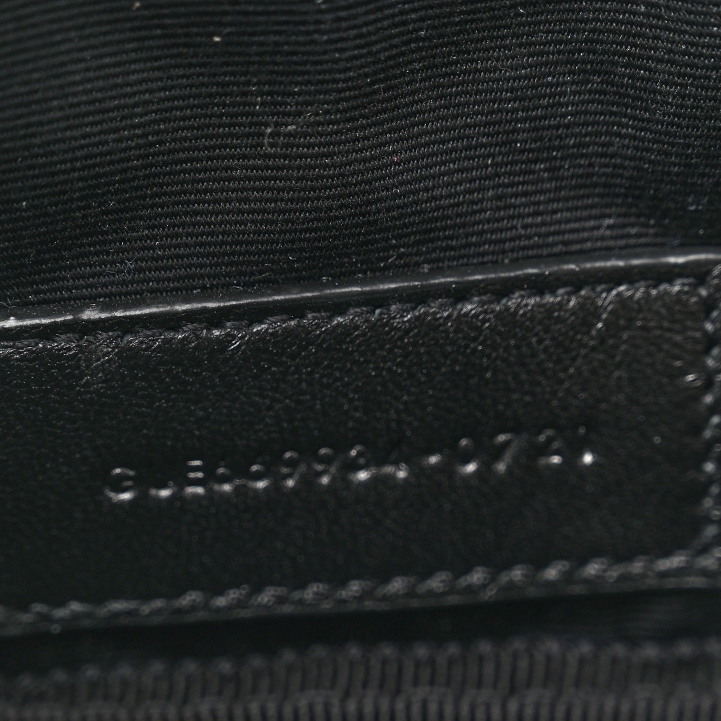 Lambskin Quilted Lolita Cosmetic Pouch Black