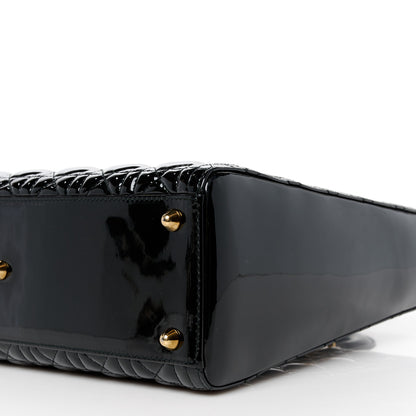 Christian Dior Patent Cannage Large Lady Dior Black 10 of 10