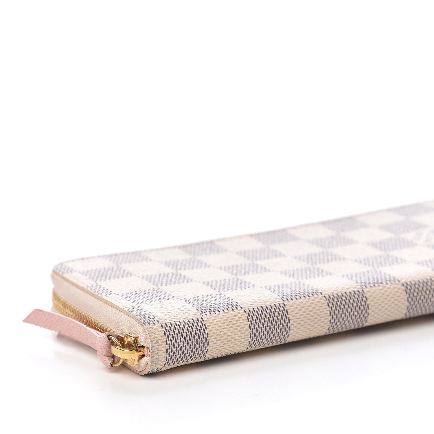 Louis Vuitton Damier Azur Clemence Wallet Rose Ballerine 8 of 12