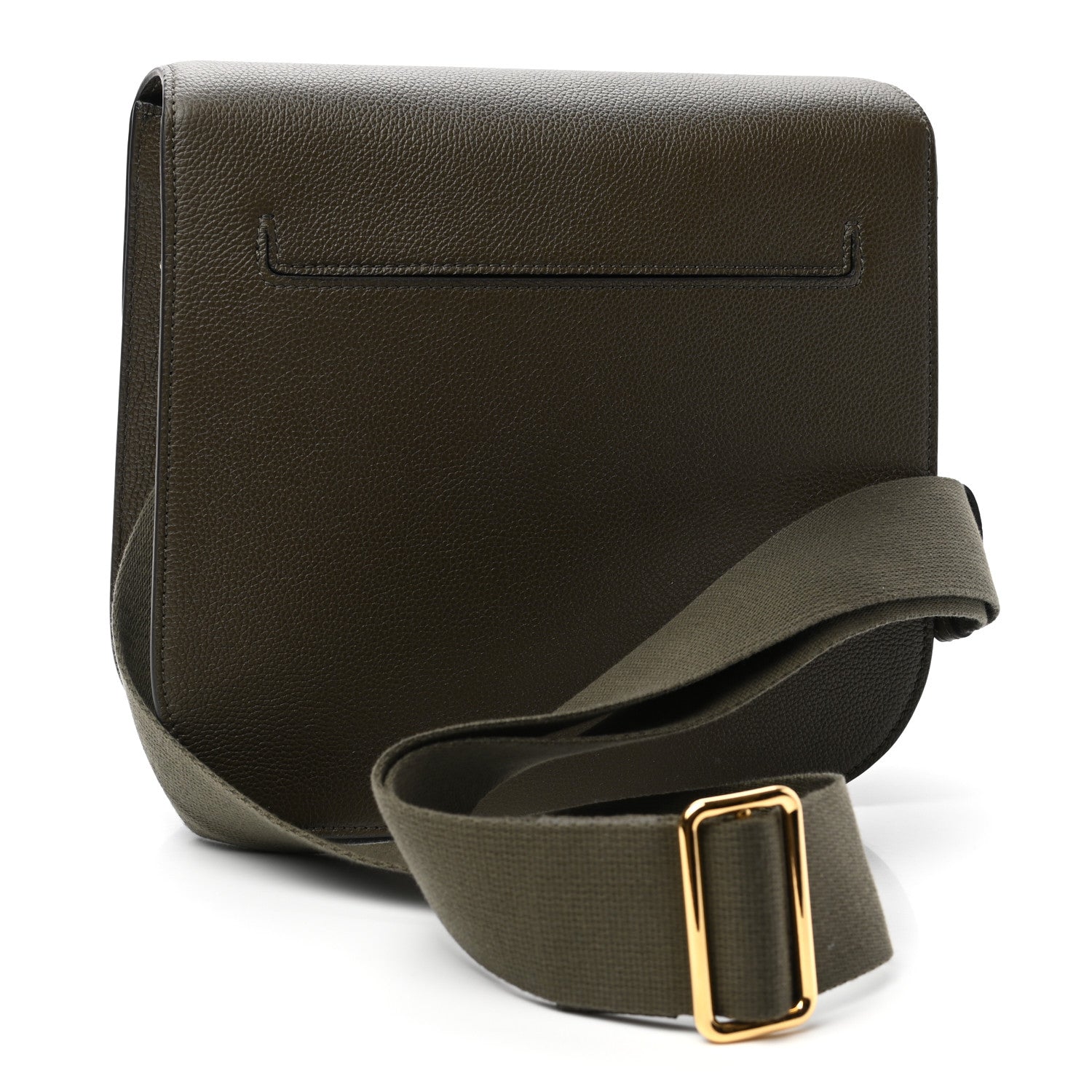 Tom Ford Calfskin Large T Clasp Tara Crossbody Bag Military Green 3 of 9