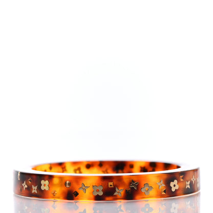 Louis Vuitton Resin Swarovski Inclusion Art Deco TPM Bracelet S Tortoise 2 of 4