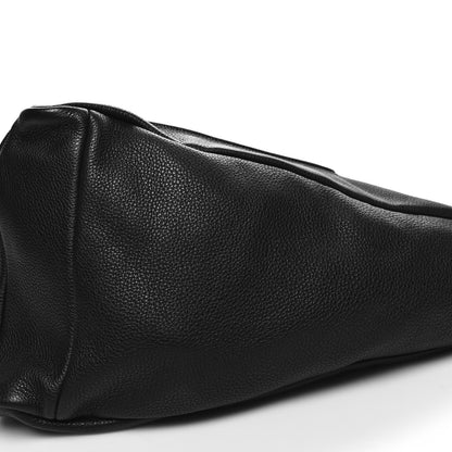 Prada Vitello Daino Triangle Shoulder Bag Black 9 of 10