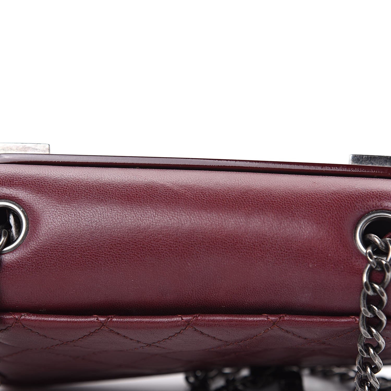 Chanel Lambskin Plexiglass Boy Brick Burgundy 11 of 17