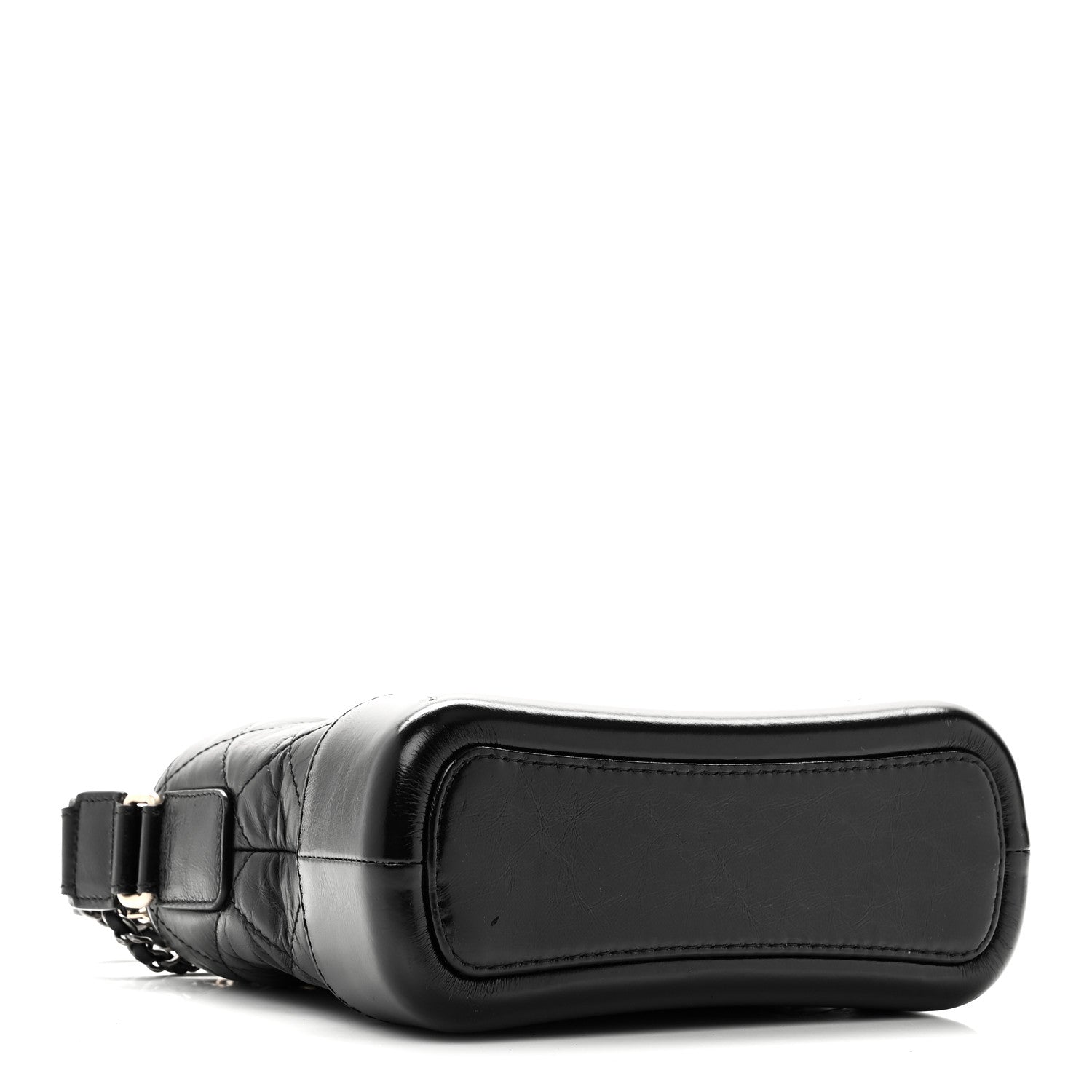 Chanel Aged Calfskin Quilted Small Gabrielle Hobo Black 4 of 10