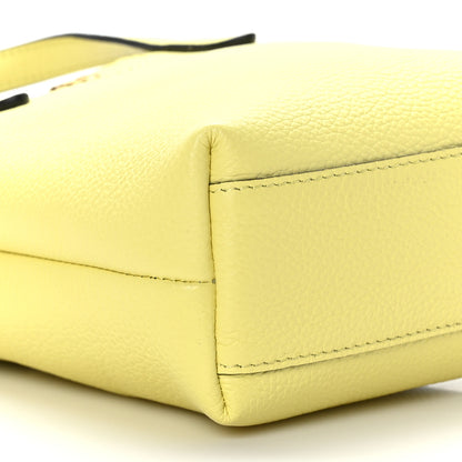 Salvatore Ferragamo Tumbled Calfskin Gancini Mini Bag Yellow 7 of 8