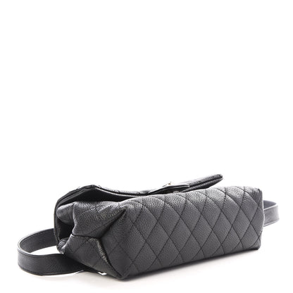 Chanel Grained Calfskin Quilted 2.55 Reissue Flap Belt Bag Clutch Black 3 of 13