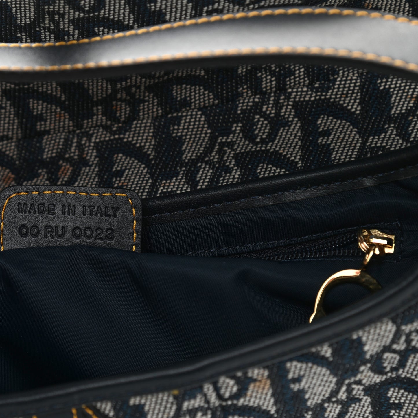 Monogram Saddle Bag Blue