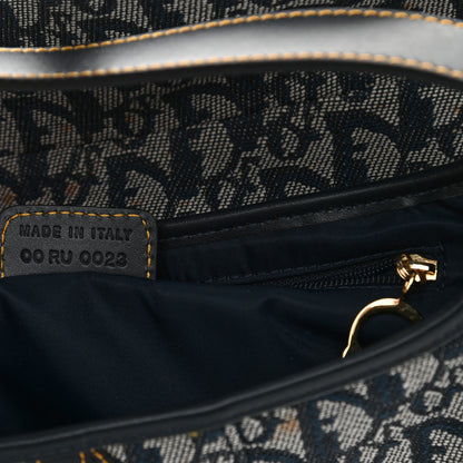 Christian Dior Monogram Saddle Bag Blue 7 of 13
