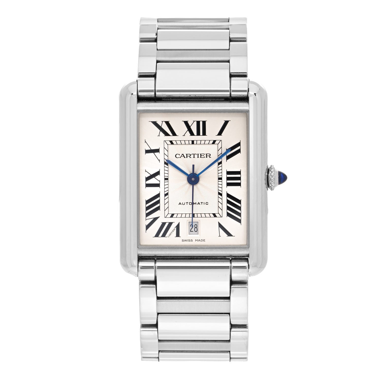 Cartier Stainless Steel 31mm Tank Must Automatic Watch 1 of 5
