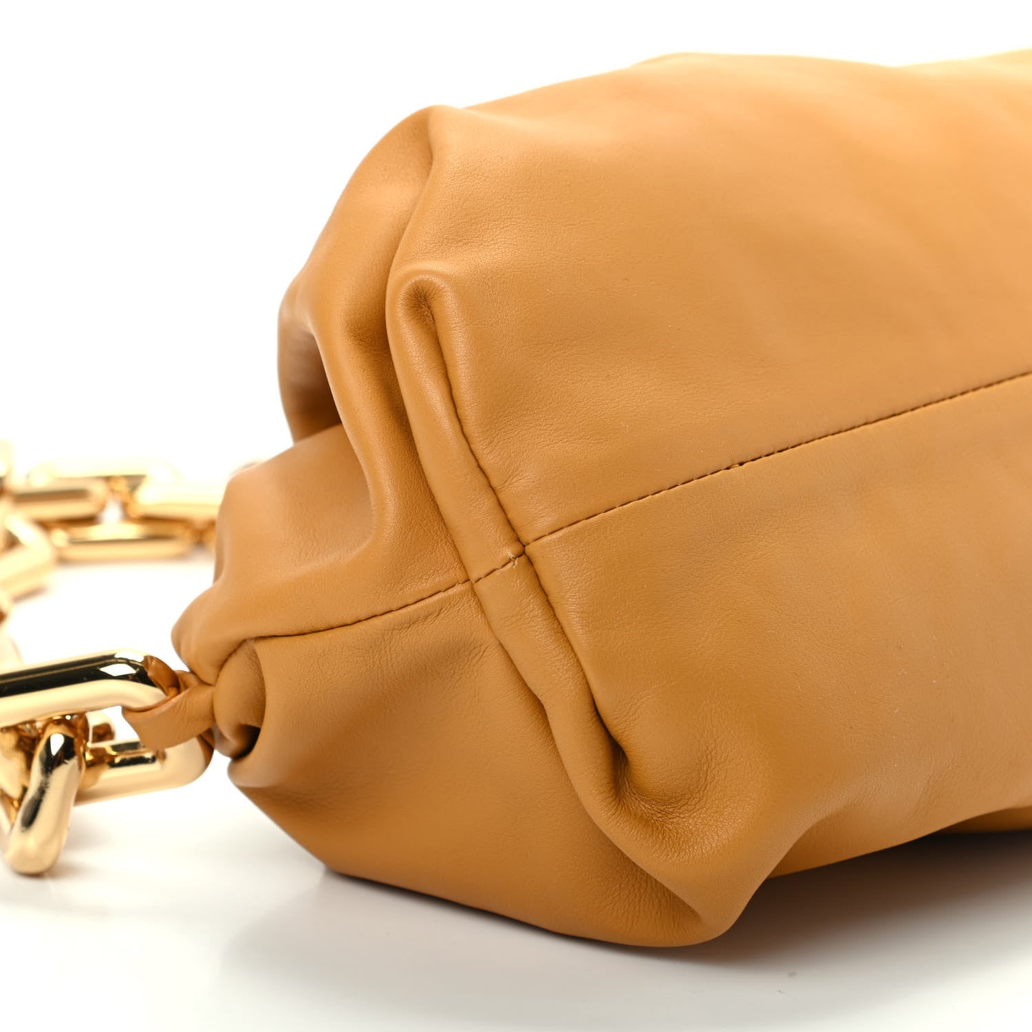Bottega Veneta Calfskin The Pouch Chain Ocra 6 of 9