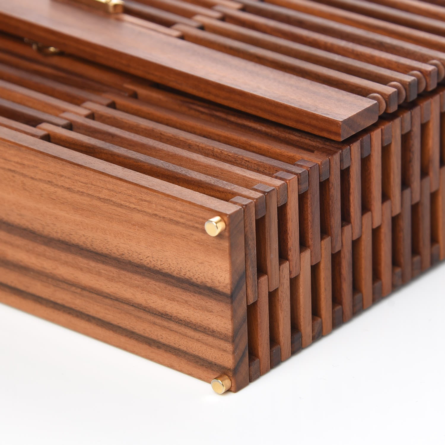 Saint Laurent Wood Small Monogram Kate Box Bag Brown 6 of 8