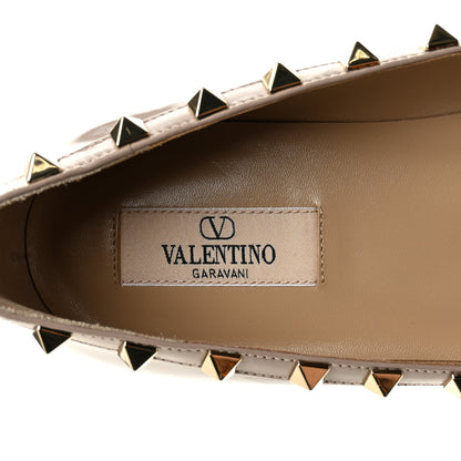 Valentino Garavani Patent Rockstud Ballerina Flats 40 Poudre 8 of 10