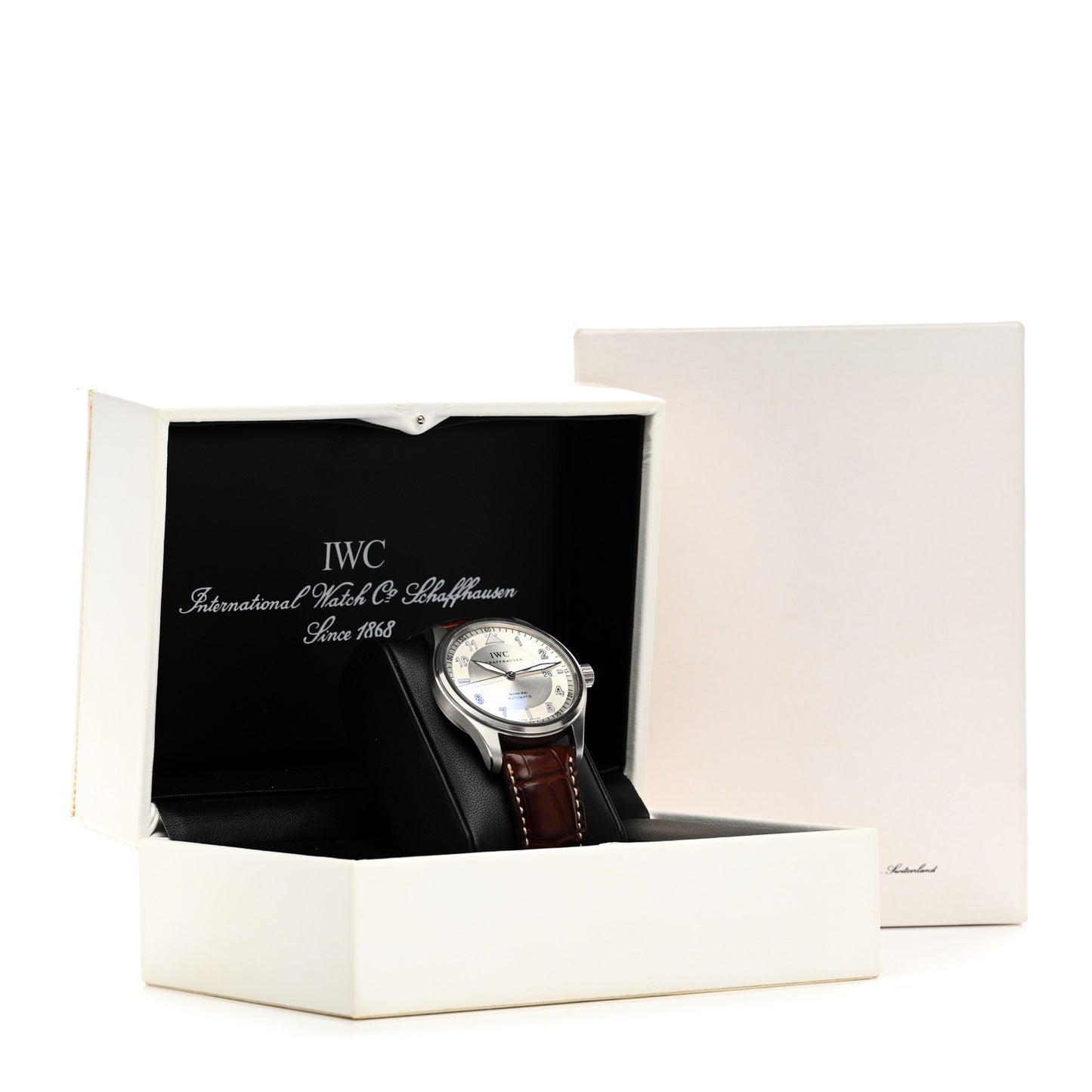 Stainless Steel Alligator 39mm Pilot Mark XVI Automatic Watch IW325502