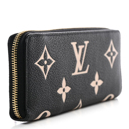 Louis Vuitton Empreinte Monogram Giant Clemence Wallet Black Beige 3 of 7