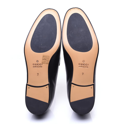 Gucci Calfskin Horsebit Mens Jordaan Loafers 7 Black 10 of 12