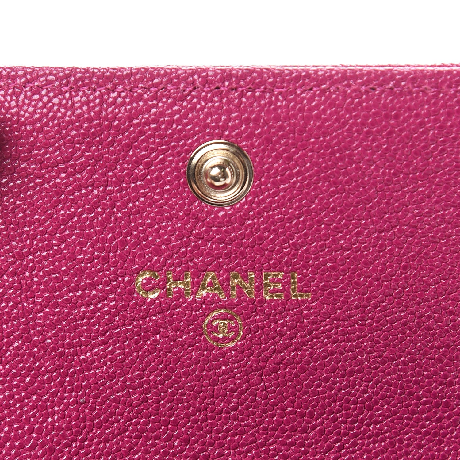 Chanel Caviar Quilted Boy Card Holder Wallet Fuchsia 6 of 9