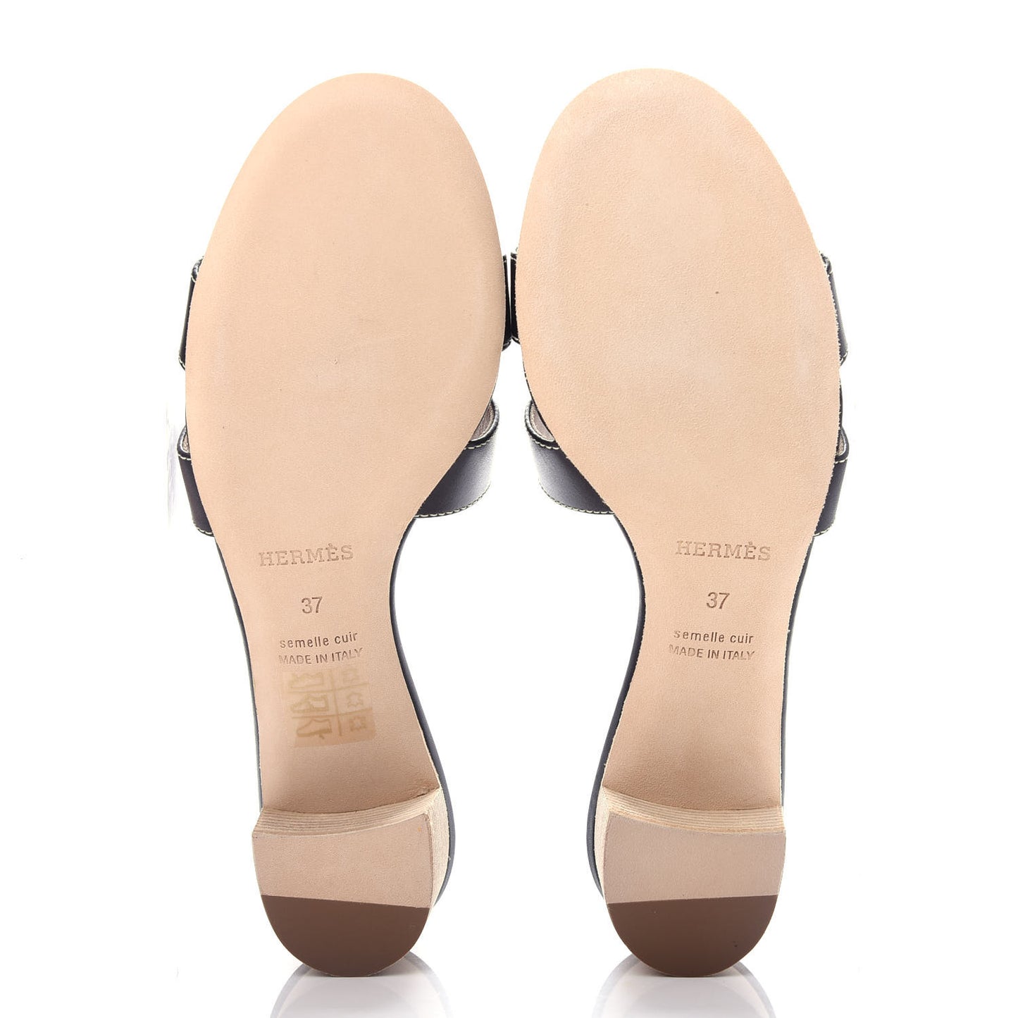 Calfskin Oasis Sandals 37 Black