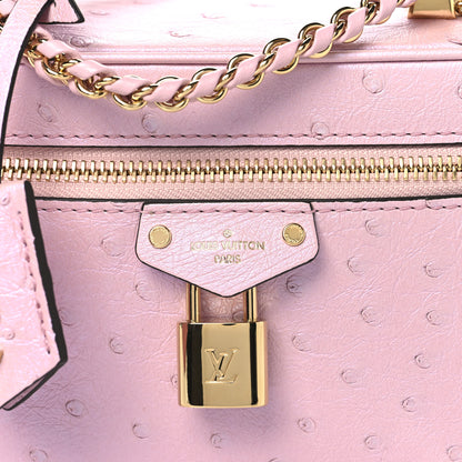 Louis Vuitton Ostrich Vanity Chain Pouch Pink 7 of 10