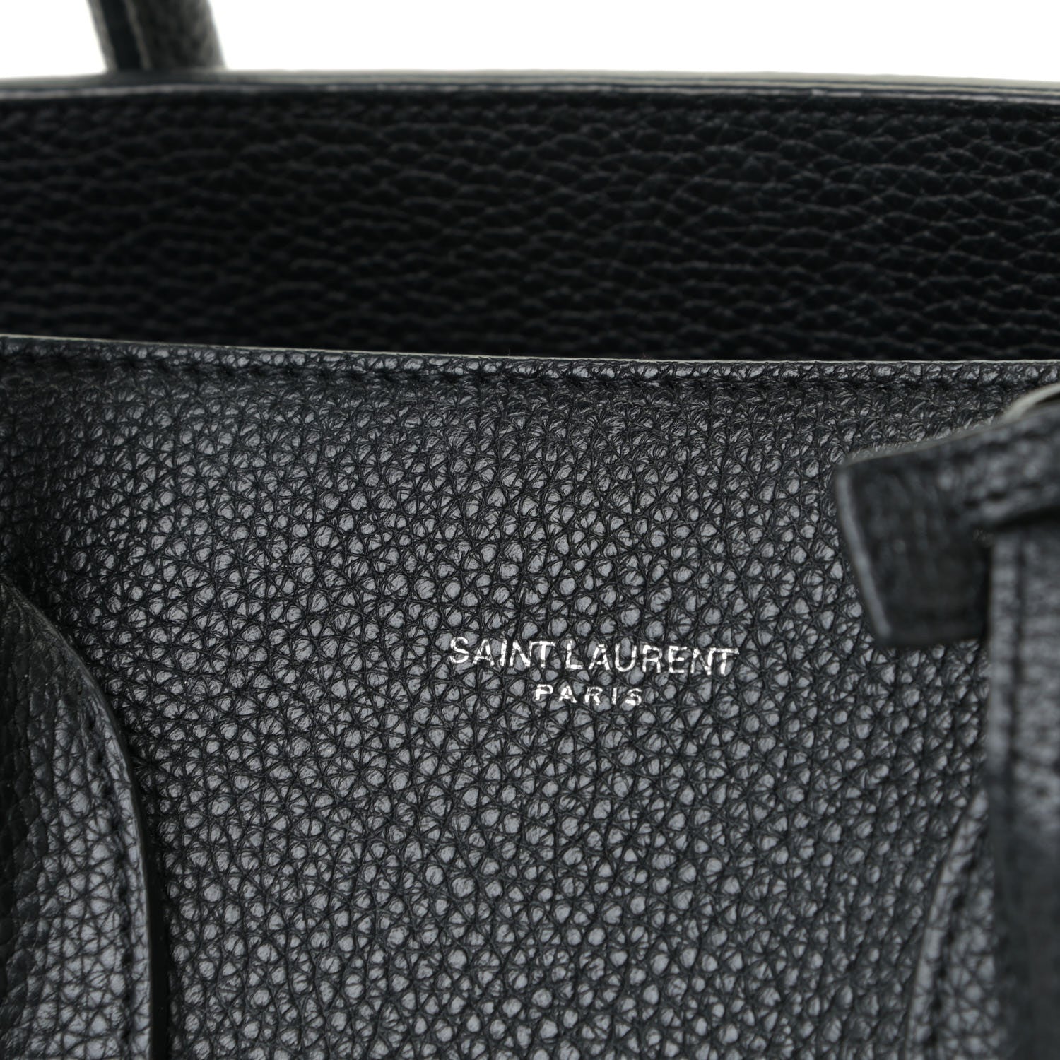 Saint Laurent Grained Calfskin Small Supple Sac De Jour Black 6 of 15