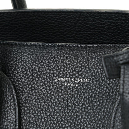 Saint Laurent Grained Calfskin Small Supple Sac De Jour Black 6 of 15