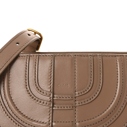 Chloe Shiny Grained Calfskin Small Marcie Clutch Anemone Pink 7 of 9