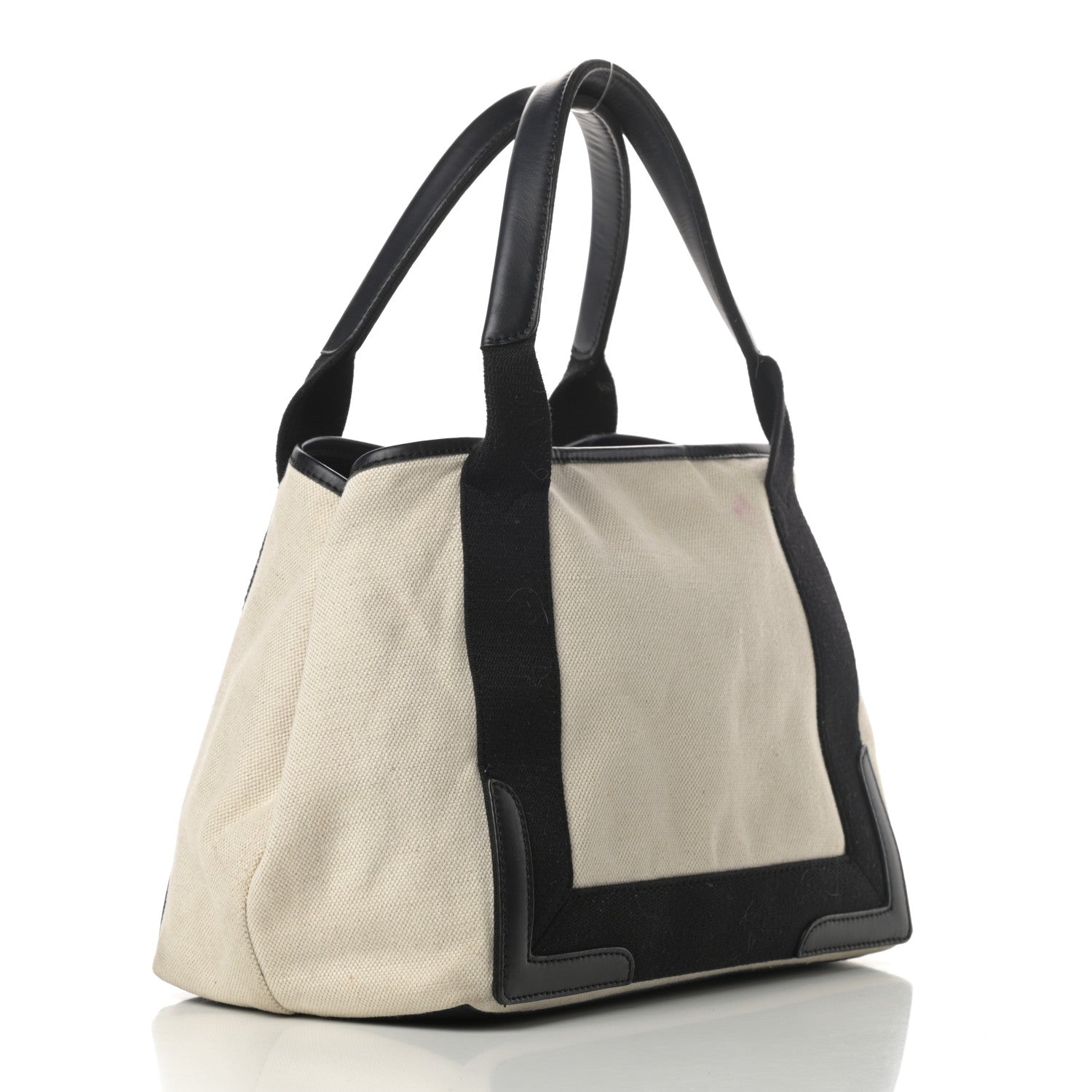 Balenciaga Canvas S Navy Cabas Natural Black 4 of 15