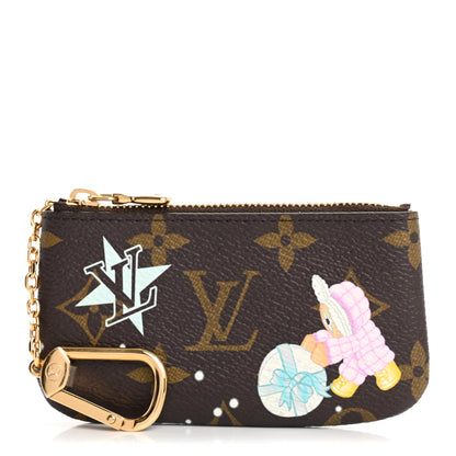 Louis Vuitton Monogram 2025 Christmas Animation Key Pouch Azur Frost 1 of 7