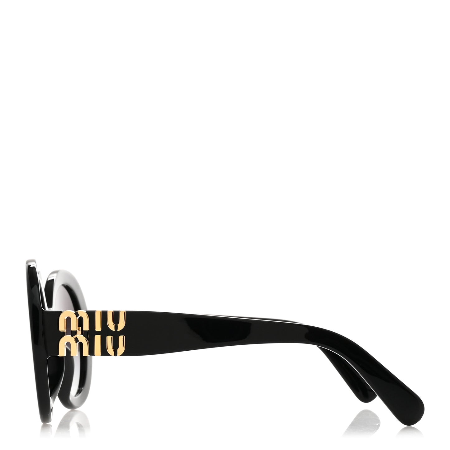 Acetate Round Sunglasses SMU 11Y Black
