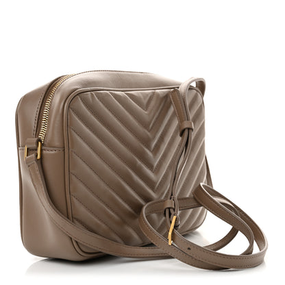 Saint Laurent Calfskin Matelasse Monogram Lou Camera Bag Taupe 3 of 10