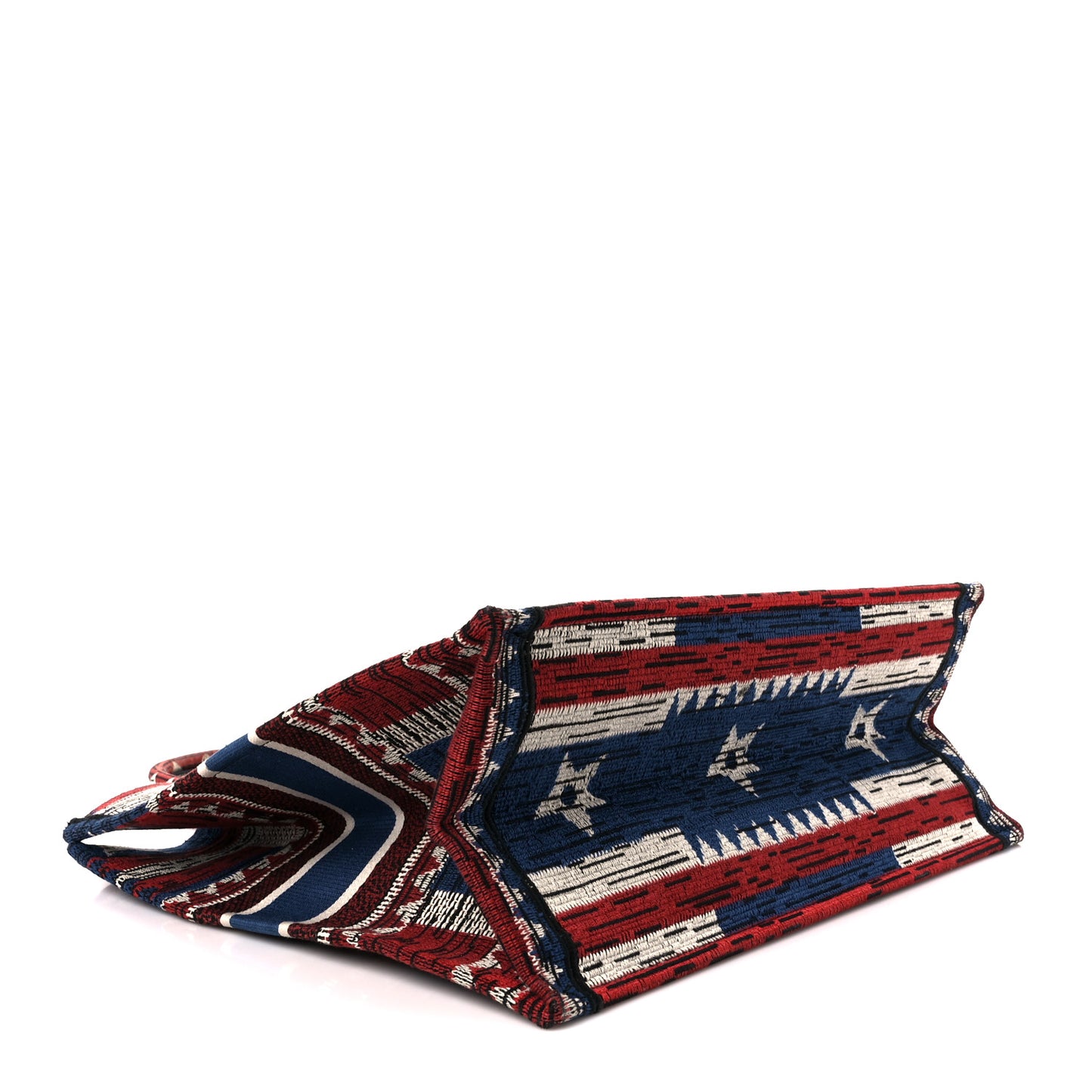 Canvas Embroidered Large Exclusive US Book Tote Multicolor
