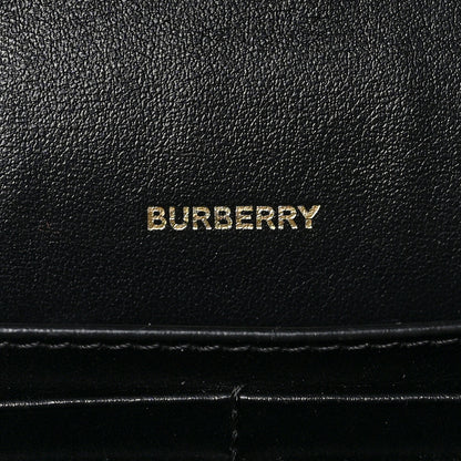Burberry Grainy Calfskin Vintage Check Hampshire Crossbody Black 6 of 8
