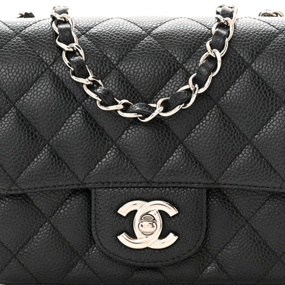 Chanel Caviar Quilted Mini Square Flap Black 8 of 13