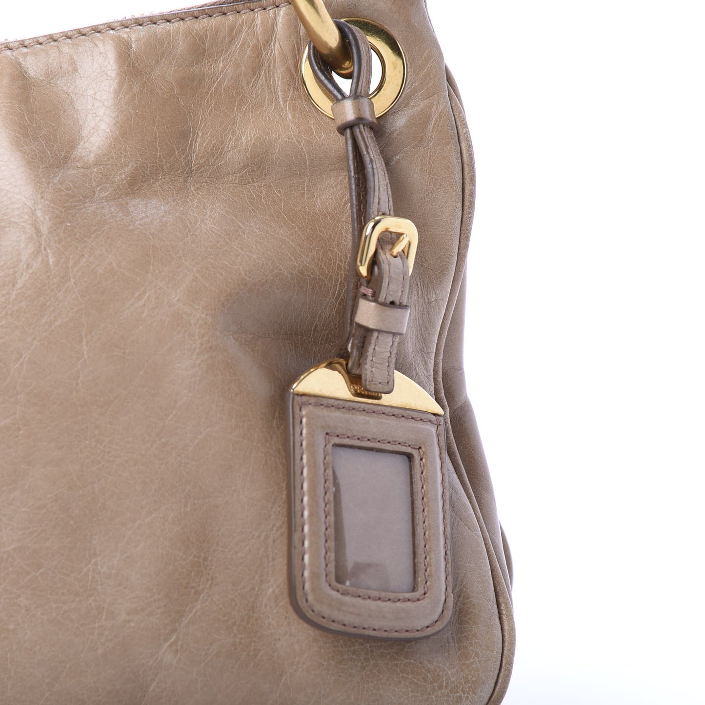 Vitello Shine Shoulder Bag Cammeo