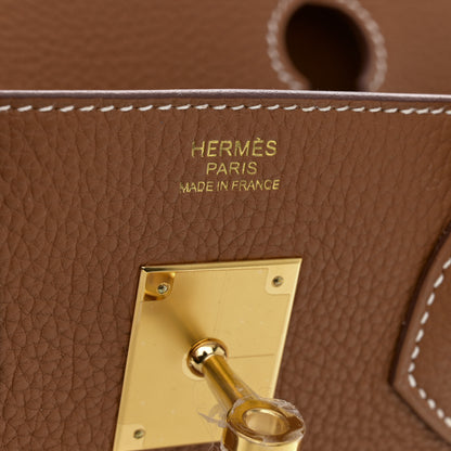 Hermes Togo Birkin 30 Gold 6 of 11