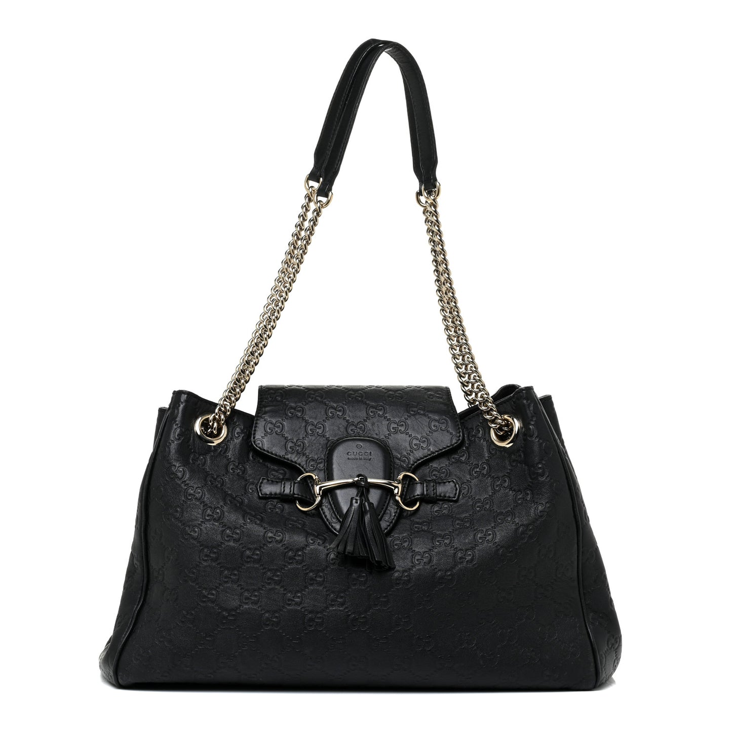 Guccissima Medium Emily Shoulder Bag Black